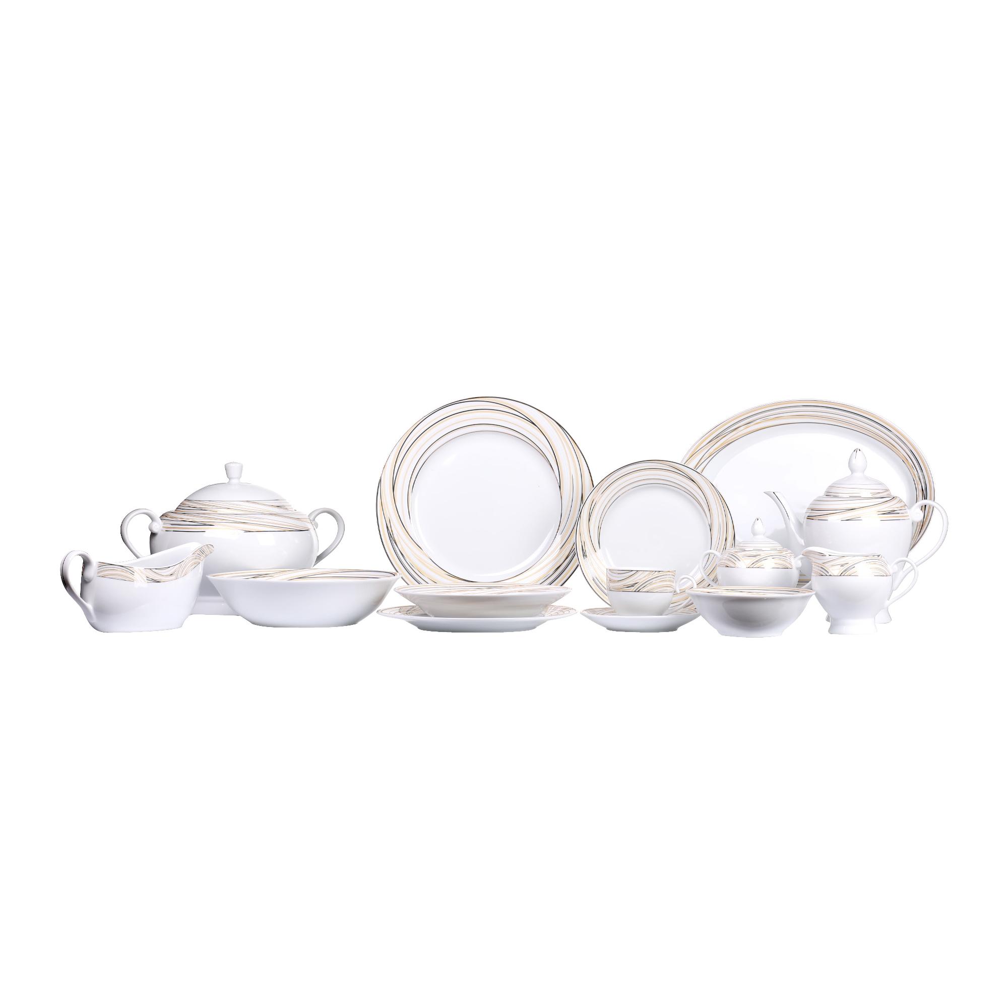 PORCELAIN 95 PCS DINNER SET - 086-196628