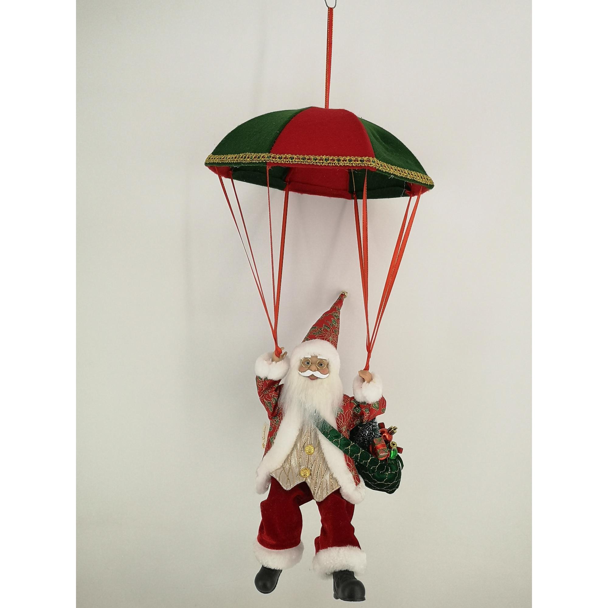 STANDING PARACHUTE SANTA 60cmHW/MUSIC & MOVEMENT (Electric) - 160-4503324