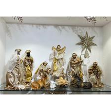 14" FABRIC HOLY FAMILY DCOR - 100-4900538