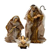 16" FABRIC HOLY FAMILY DCOR - 100-4900551