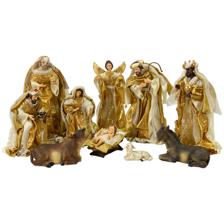 14" FABRIC NATIVITY SET - 100-4900625