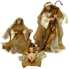 10" FABRIC HOLY FAMILY DCOR - 100-4900654