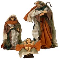 14" FABRIC HOLY FAMILY DCOR - 100-4900671