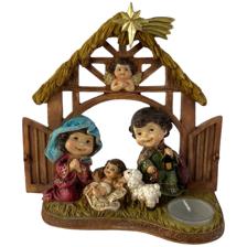 POLY HOLY FAMILY DCOR (INCLUDING T-LITE) - 100-6500058