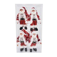 SANTA ORNAMENT 18cmH, 4 ASST I - 160-4500603