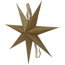 Fsc Mill Made Paper Star WithChampagne Ground Glitter. Pinn - 200-810013