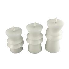 VELAS JG 3 UNIDADES COM LUZ 7,5X7,5X14C - 200-9200035