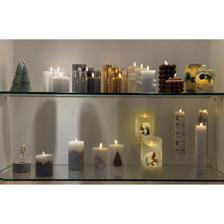 VELAS JG 3 UNIDADES COM LUZ 7,5X7,5X14C - 200-9200035