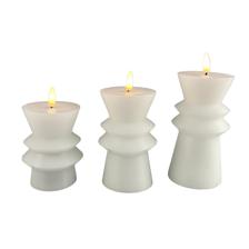 VELAS JG 3 UNIDADES COM LUZ 7,5X7,5X14C - 200-9200035