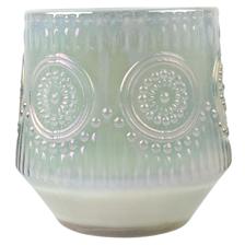 SCENTED CANDLE IN D8XH8CM UV WHITE GLASS JAR/FRENCH VANILLA - 200-9600376