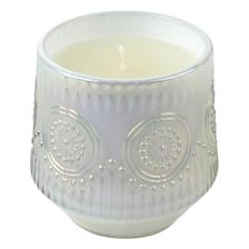 SCENTED CANDLE IN D8XH8CM UV WHITE GLASS JAR/FRENCH VANILLA - 200-9600376