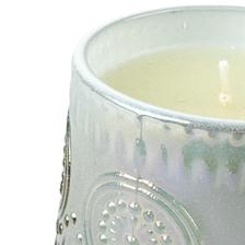 SCENTED CANDLE IN D8XH8CM UV WHITE GLASS JAR/FRENCH VANILLA - 200-9600376