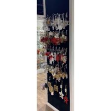 50PK 1.5IN PLASTIC XMAS ORNAMENT HOOKS. PBH. - 201-0300559