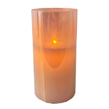 Swing LED candle with pearl color glass tube
Size7.5x15cm
Ba - 415-652058