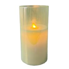 Swing LED candle with pearl color glass tube
Size7.5x15cm
Ba - 415-652059