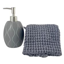 SET OF 2 BATH SET INCLUDING 1XWAFFLE HAND TOWEL 16X28"1X LO - 457-280045