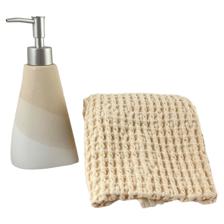 SET OF 2 BATH SET INCLUDING 1XWAFFLE HAND TOWEL16X28"1X LOT - 457-280051