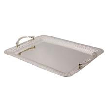 TRAY silver plated with lacque - 494-27192L