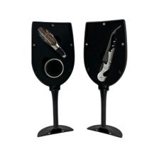 rubber painting glass case  with waiter's corkscrewcollar an - 567-41827