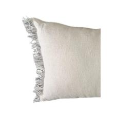 Cotton Linen Cushion w/Fringe30*50cm 300g filling - 567-70019