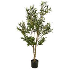 120cm olive leaves Tree in Pot - 592-460104