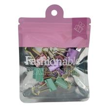 288BAGS/CTN 9PCS BINDER CLIPSIN ZIPLOCK BAG WITH BARCODE ST - 780-8694106