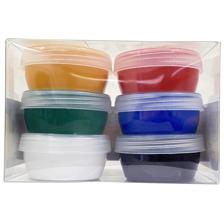 64BOXES/CTN 6PCS FINGER PAINTIN PVC BOX WITH COLOR LABEL PA - 785-7863681