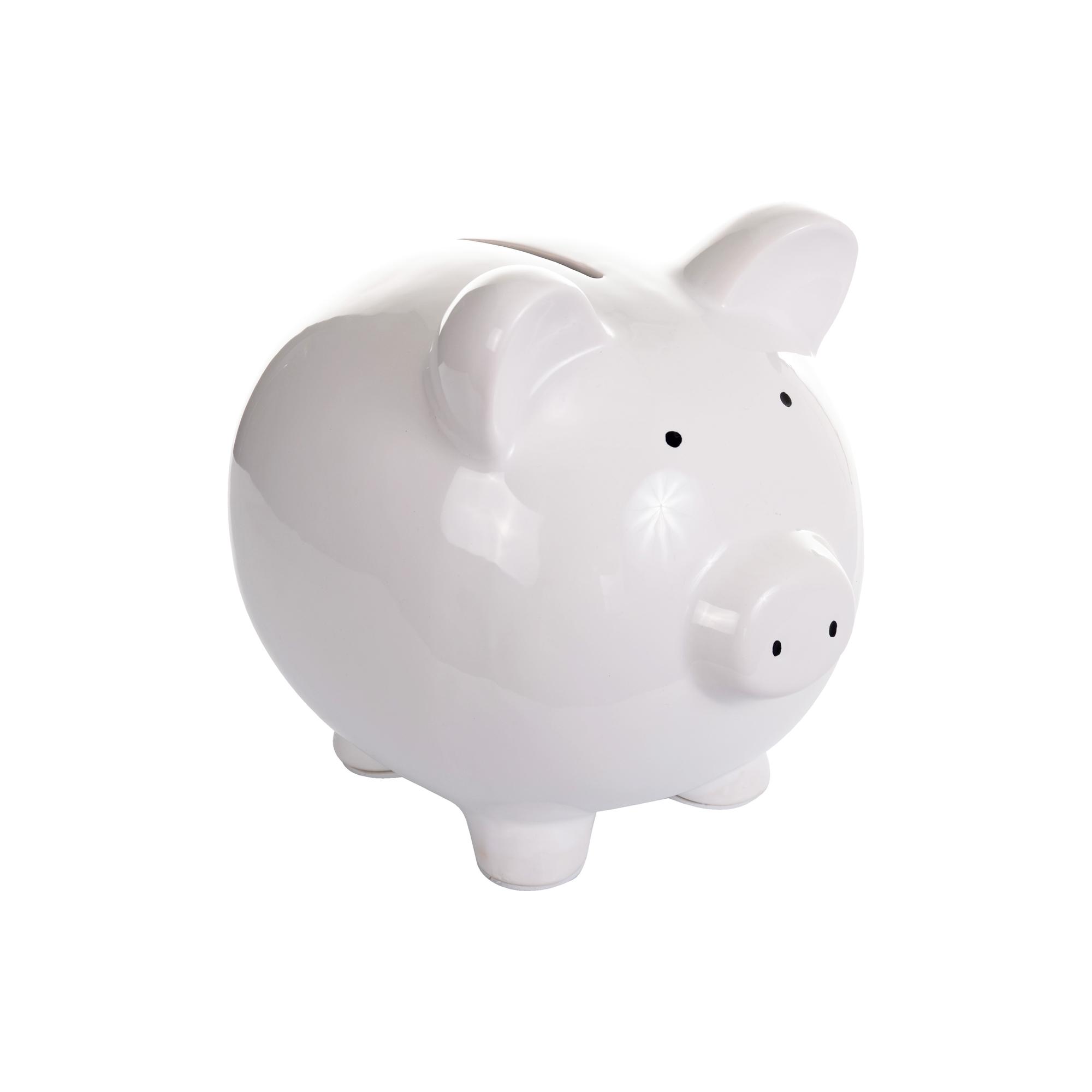 CERAMIC BABY PIG COIN BANK - 445-863972