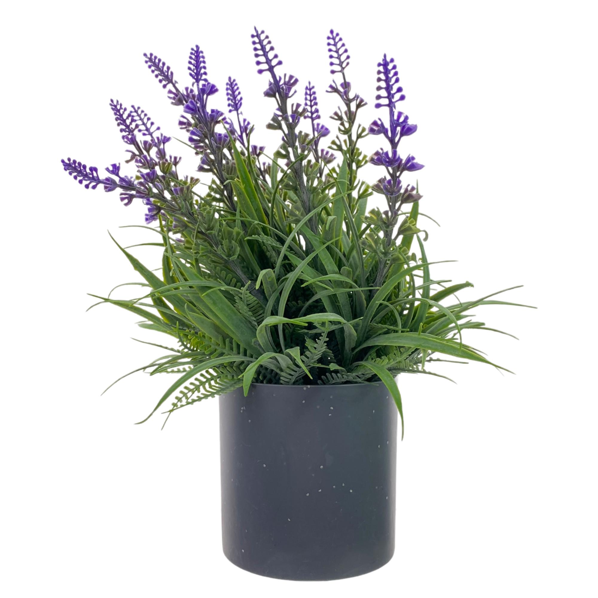 FLOR ARTIFICIAL C/VASO 8X26CM - 456-55301