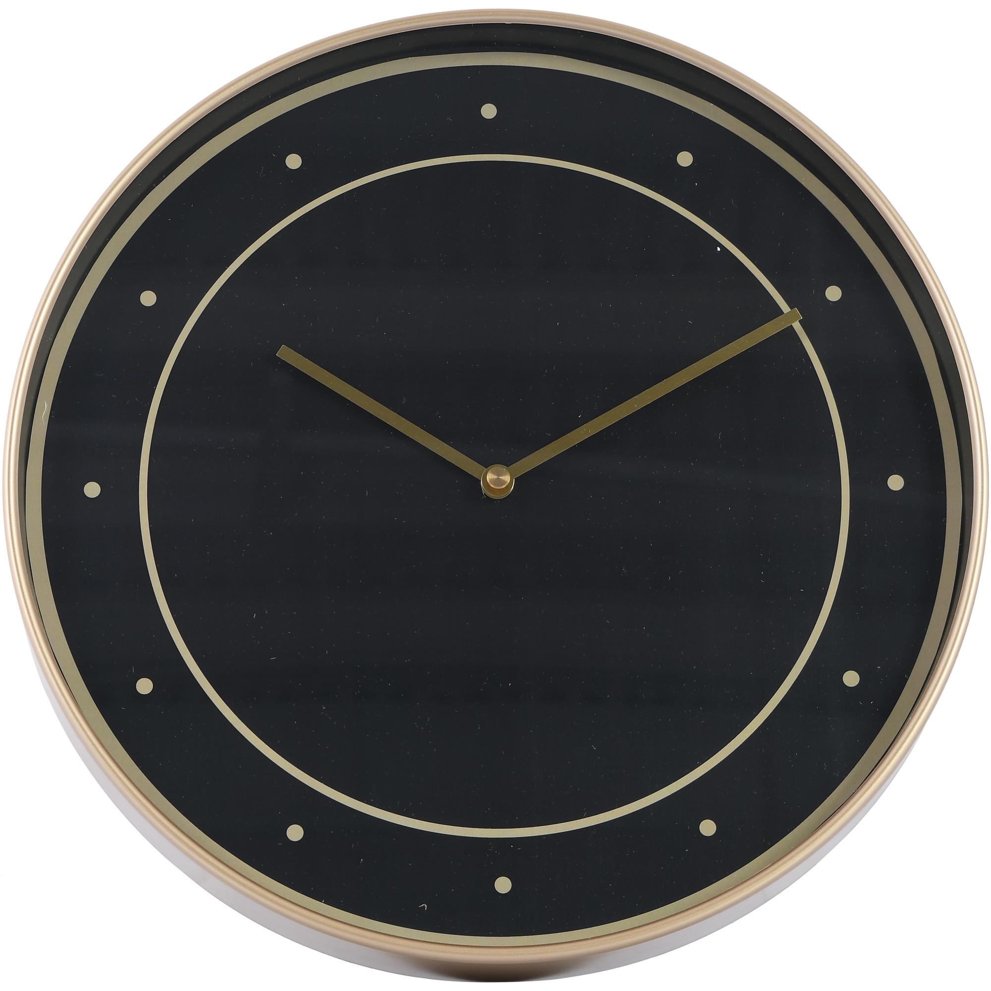 12" Plastic wall clock with Metallic dial - 542-120117