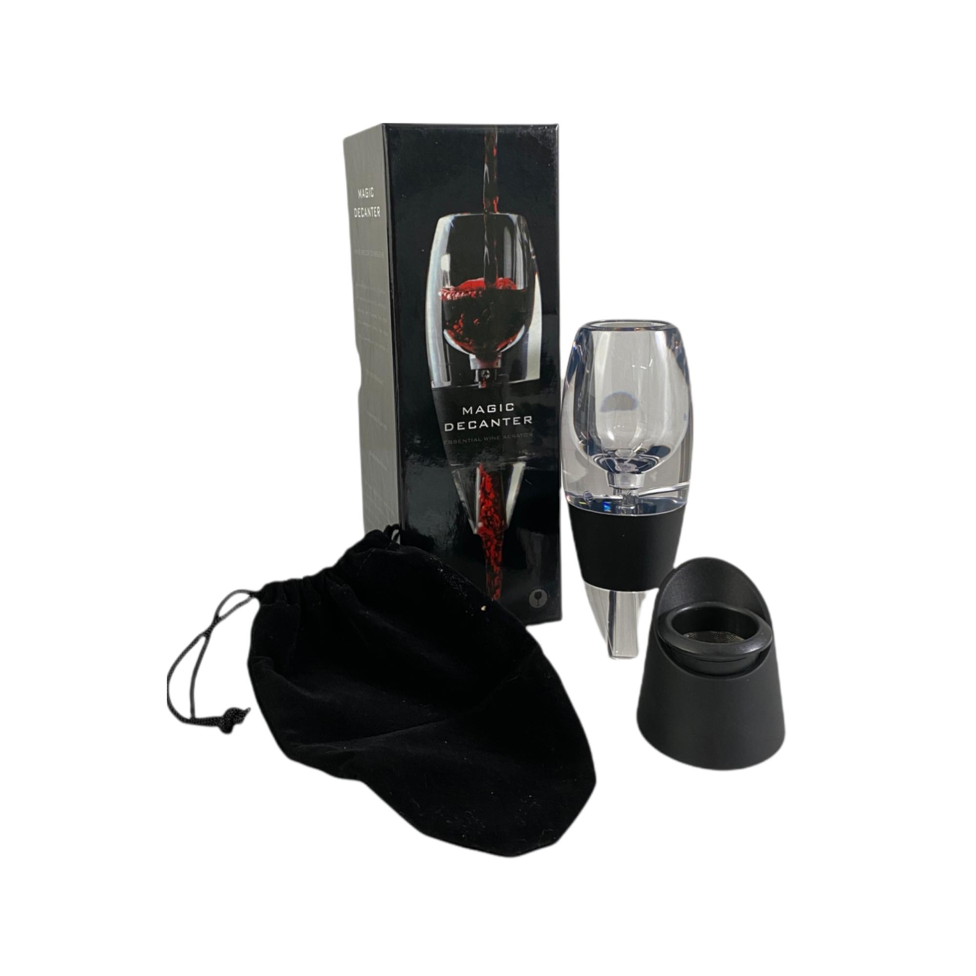 deluxe wine decanter with filterbottomand velvet bag-22.5X7. - 567-41848