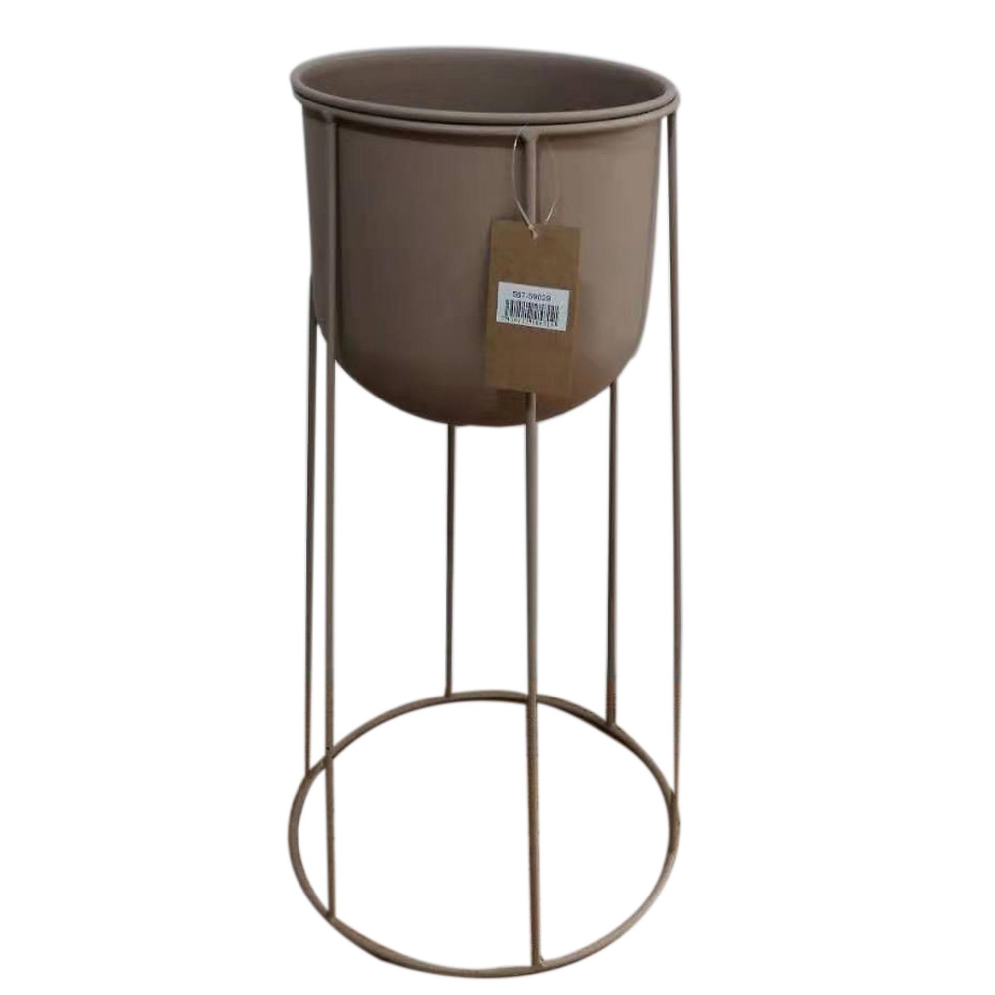 Metal flower pot (small size) - 567-59029