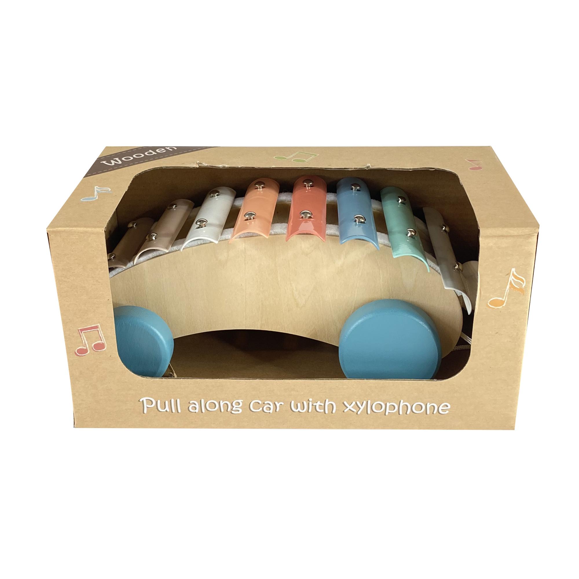 16SETS/CTN PULL ALONG CAR WITHXYLOPHONE IN COLOR BOX WITH B - 780-8432864