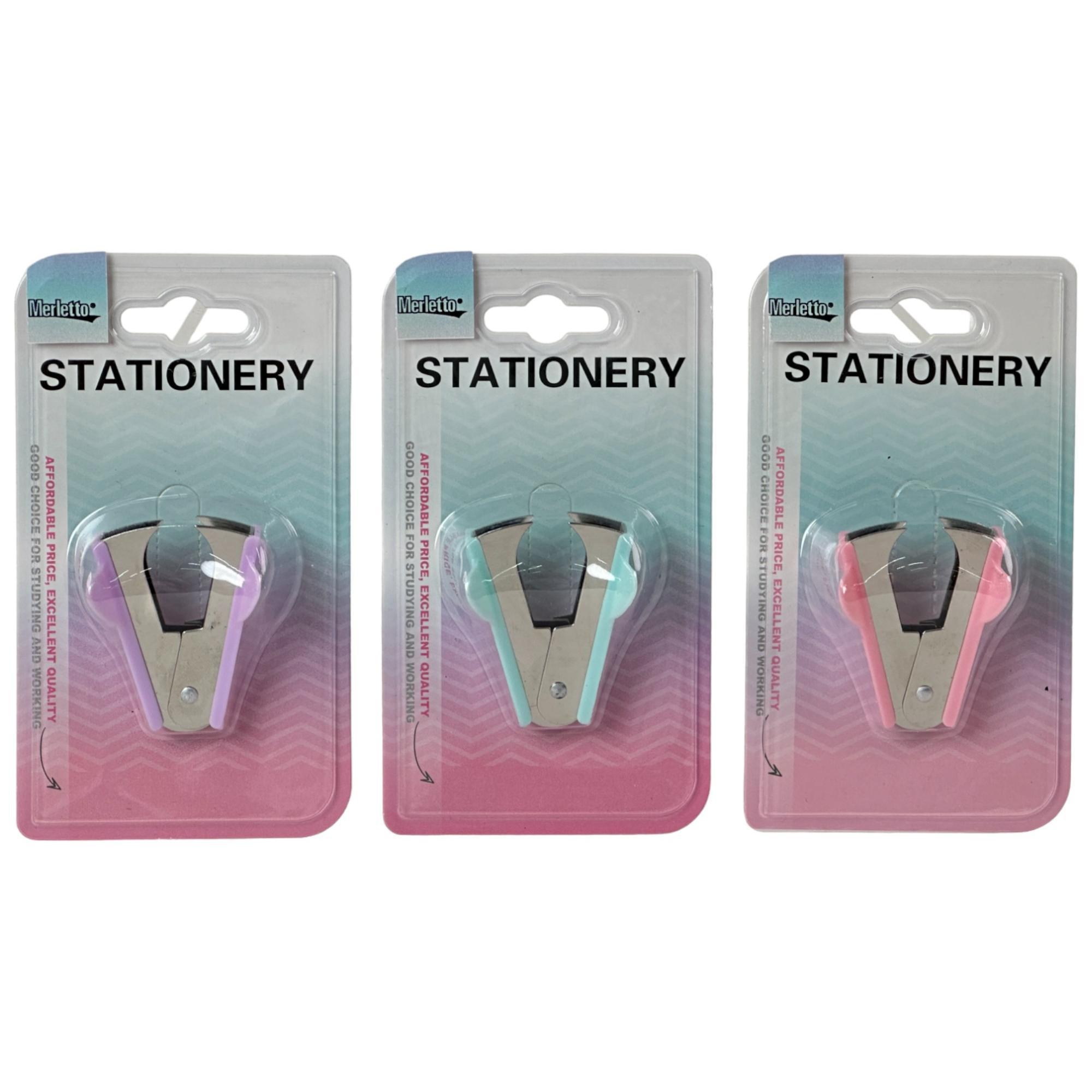 288PCS/CTN STAPLE REMOVER IN BLISTER CARD PACKING. 3 PASTEL - 780-8694103